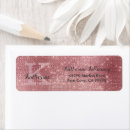 Search for pink and gold return address labels Glam