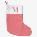 Search for monogrammed christmas stockings Pink
