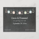 Search for mason jar save the date postcards Chalkboard