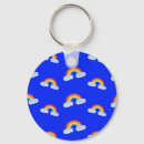 Search for fluffy clouds key rings Rainbow