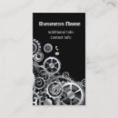 Search for gears business cards Metal