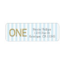 Search for blue gold glitter return address labels Chic