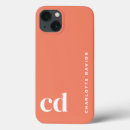 Search for coral monogrammed iphone cases For her