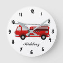 Search for fire truck clocks Red