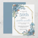 Search for blue floral birthday invitations Pretty