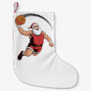 Search for basketball christmas stockings Santa