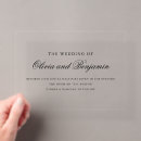 Search for elegant clear wedding invitations Luxury