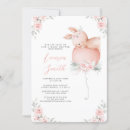 Search for bunny baby shower invitations Pink flowers