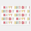 Search for happiness wrapping paper Birthday
