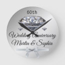 Search for 60th diamond anniversary clocks Marriage