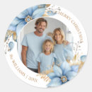 Search for blue poinsettia stickers Watercolor