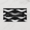 Search for shaped business cards Black and white