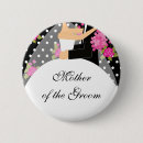 Search for polka dot wedding badges Black