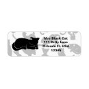 Search for black kittens return address labels Pattern