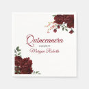 Search for red rose napkins Burgundy