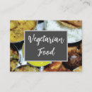 Search for vegetarian business cards Food