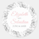 Search for pink and gray wedding stickers Couple