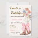 Search for boots and bubbly bridal shower invitations Her last rodeo