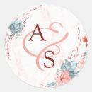 Search for coral and grey wedding stickers Bride