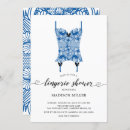 Search for blue lingerie party invitations Modern