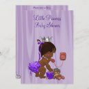 Search for lilac princess baby shower invitations For her