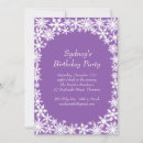Search for lace birthday invitations Winter