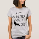 Search for life is better with cats tshirts Kitten