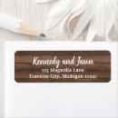 Search for dark wood return address labels Brown