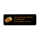 Search for football stickers return address labels Athletic