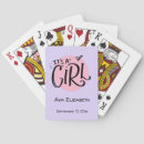Search for baby announcement playing cards Newborn