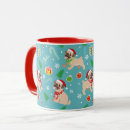 Search for christmas pug mugs Puppies