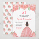 Search for pink 18th birthday invitations Floral flowers