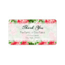 Search for red hibiscus return address labels Elegant