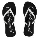 Search for bridal jandals Black and white