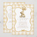 Search for brown teddy bear invitations We can bearly wait
