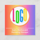 Search for bright color business cards Yellow