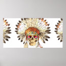 Search for indian headdress art Skull