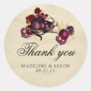 Search for gold red wedding stickers Classic