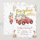 Search for red truck birthday invitations Pumpkin