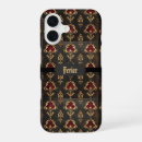 Search for red black gold iphone cases Damask