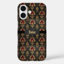 Search for red black gold iphone cases Damask
