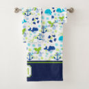 Search for navy and green bath towels Nautical