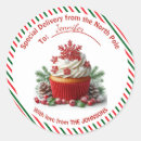 Search for north pole delivery stickers Merry christmas