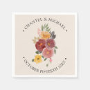 Search for fall wedding napkins Autumn flowers