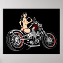 Search for motorcycle pinup posters Retro
