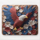 Search for red eagle mousepads Patriotic
