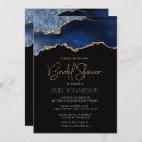 Search for agate bridal shower invitations Navy blue