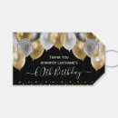 Search for 60th birthday gift tags Gold and black