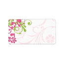 Search for blank address labels weddings Floral
