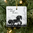 Search for horse silhouette christmas tree decorations Black and white